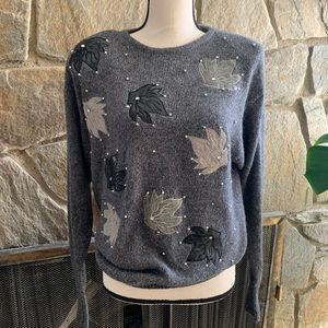 🔥💥Vintage Cristina Angora rabbit hair, lambs wool and Silk Sweater size M